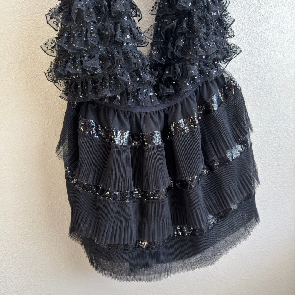 LOVESHACKFANCY Callaia Dress in Black - Picture 8 of 14